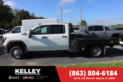 New 2025 GMC Sierra 3500 Pro Crew Cab 4x4 Flatbed Truck for sale #F25472 - photo 1