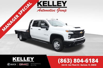 2024 Chevrolet Silverado 3500 Crew Cab DRW 4x4 Flatbed Truck for sale #K25044A - photo 1