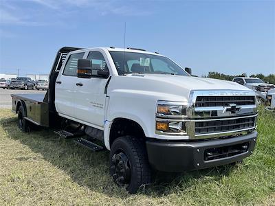 2024 Chevrolet Silverado 5500 Crew Cab DRW 4x4, Bedrock Granite Series Flatbed Truck for sale #F1916 - photo 1