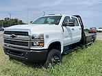 2024 Chevrolet Silverado 5500 Crew Cab DRW 4x4, Bedrock Granite Series Flatbed Truck for sale #F1916 - photo 4