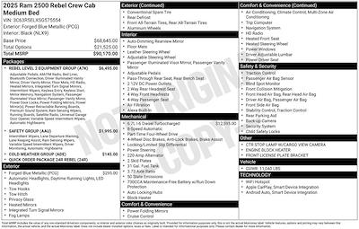 2025 Ram 2500 Crew Cab 4x4 Pickup for sale #6967AV - photo 1