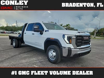 New 2025 GMC Sierra 3500 Pro Crew Cab 4x4 9' 4" CM Truck Beds Steel Flatbed Truck for sale #FS293742 - photo 1