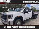 New 2025 GMC Sierra 3500 Pro Crew Cab 4x4 9' 4" CM Truck Beds Steel Flatbed Truck with Gooseneck Hitch for sale #FS293895 - photo 1