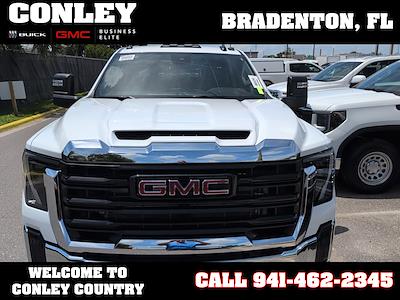 New 2025 GMC Sierra 3500 Pro Crew Cab 4x4 9' 6" Knapheide Steel Flatbed Truck with Gooseneck Hitch for sale #FS337232 - photo 1