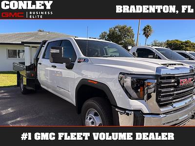 New 2025 GMC Sierra 3500 Pro Crew Cab 4WD 9' 4" Hillsboro Steel Flatbed Truck for sale #FS341700 - photo 1