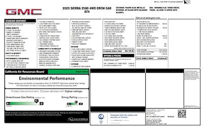 2023 GMC Sierra 2500 Crew Cab 4WD Pickup for sale #L129367 - photo 1