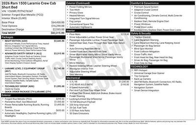 New 2026 Ram 1500 Laramie Crew Cab for sale #TN276347 - photo 2