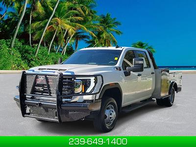 Used 2024 GMC Sierra 3500 Pro Crew Cab 4WD Flatbed Truck for sale #26125AAA - photo 1
