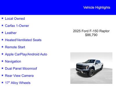 Used 2025 Ford F-150 Raptor SuperCrew Cab for sale #25T2234A - photo 2