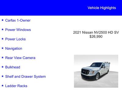 Used 2021 Nissan NV2500 Standard Roof Empty Cargo Van for sale #25T858A - photo 2