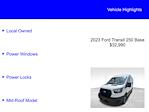 2023 Ford Transit 250 Medium Roof RWD Empty Cargo Van for sale #ALLY428 - photo 3