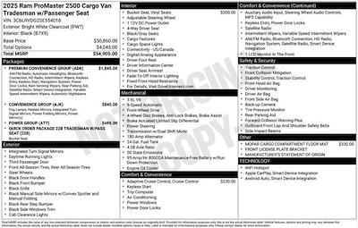 New 2025 Ram ProMaster 2500 High Roof Empty Cargo Van for sale #SE554018 - photo 2