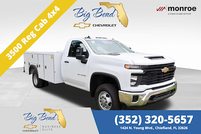 New 2025 Chevrolet Silverado 3500 Regular Cab 4x4 Monroe Truck Equipment 132" Steel ServicePro 11' Service Truck for sale #F10618 - photo 1