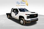 New 2025 Chevrolet Silverado 3500 Work Truck Crew Cab 4WD 9' 6" Knapheide Steel Flatbed Truck with Gooseneck Hitch for sale #F10743 - photo 1