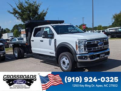 New 2025 Ford F-450 XL Crew Cab 12' PJ's Steel Flatbed Truck with Hoist for sale #T580830 - photo 1