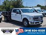 New 2025 Ford F-350 XL Crew Cab 9' PJ's Steel Flatbed Truck with Hoist with Gooseneck Hitch for sale #T580864 - photo 1