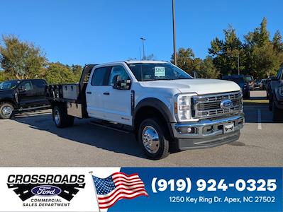 New 2025 Ford F-450 XL Crew Cab 4WD 11' PJ's Steel Flatbed Truck with Gooseneck Hitch for sale #T580918 - photo 1