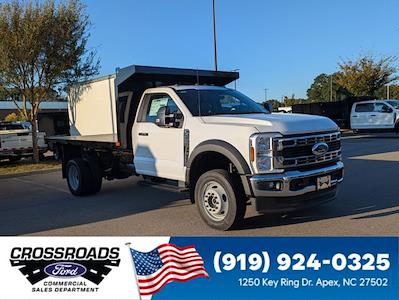 New 2026 Ford F-450 XL Regular Cab 4WD 12' PJ's Steel Flatbed Truck with Hoist for sale #T680153 - photo 1