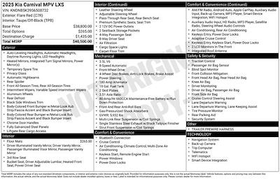 Used 2025 Kia Carnival - photo 1