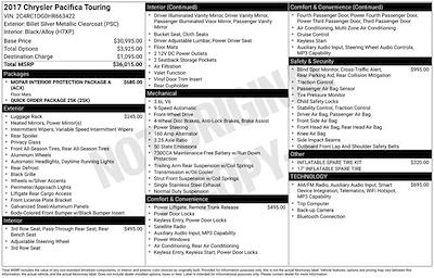 Used 2017 Chrysler Pacifica - photo 1