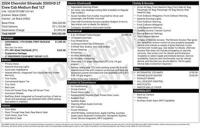 Used 2024 Chevrolet Silverado 3500 LT Crew Cab for sale #ND15209A - photo 2