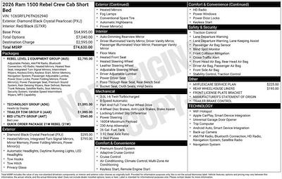 New 2026 Ram 1500 Rebel Crew Cab for sale #A6T262940 - photo 2