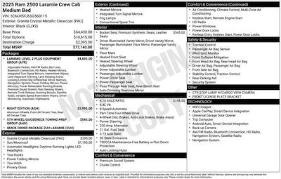 New 2025 Ram 2500 Laramie Crew Cab 4x4 Pickup for sale #F5T560115X - photo 2