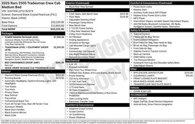 New 2026 Ram 2500 Tradesman Crew Cab 4x4 Pickup for sale #F6T182974 - photo 2