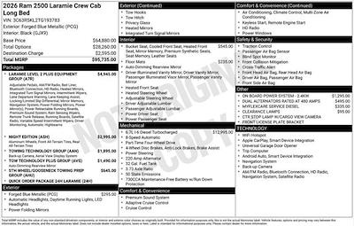 New 2026 Ram 2500 Laramie Crew Cab for sale #F6T193783 - photo 2
