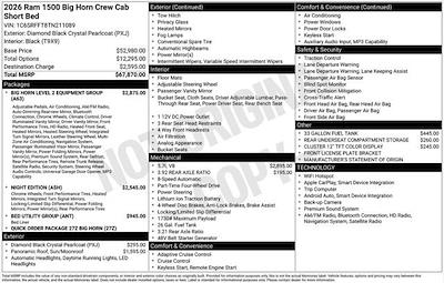 New 2026 Ram 1500 Big Horn Crew Cab for sale #F6T211089 - photo 2