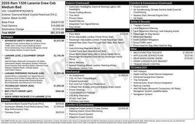 New 2026 Ram 1500 Laramie Crew Cab for sale #F6T239876 - photo 2