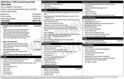 New 2026 Ram 1500 Limited Crew Cab for sale #F6T270288 - photo 2