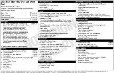 New 2026 Ram 1500 TRX Crew Cab for sale #F6T277516 - photo 2