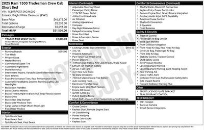 New 2025 Ram 1500 Tradesman Crew Cab for sale #O5T246202 - photo 2