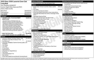 New 2025 Ram 3500 Laramie Crew Cab 4x4 DRW Pickup for sale #O5T509707X - photo 2