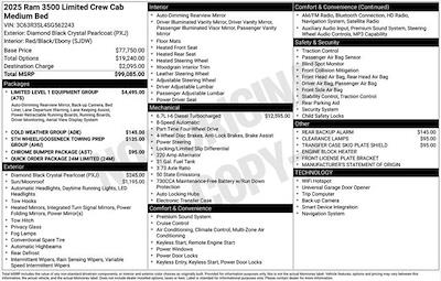New 2025 Ram 3500 Limited Crew Cab for sale #O5T562243 - photo 2
