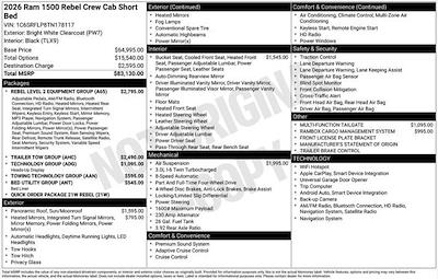 New 2026 Ram 1500 Rebel Crew Cab for sale #A6T178117T - photo 2