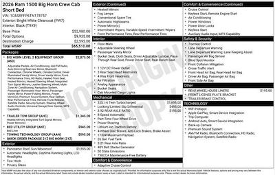 New 2026 Ram 1500 Lone Star Crew Cab for sale #O6T178757 - photo 2