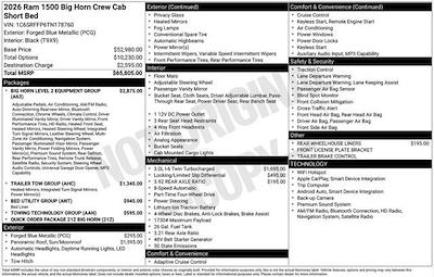 New 2026 Ram 1500 Lone Star Crew Cab for sale #O6T178760 - photo 2