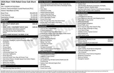 New 2026 Ram 1500 Rebel Crew Cab for sale #O6T225664 - photo 2
