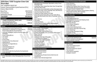 New 2026 Ram 1500 Limited Longhorn Crew Cab for sale #O6T237140 - photo 2