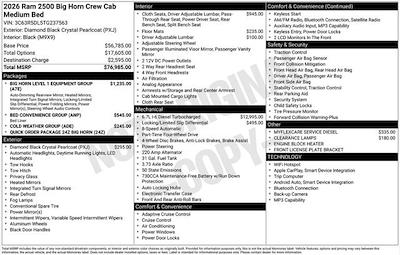 New 2026 Ram 2500 Big Horn Crew Cab for sale #O6T237563 - photo 2