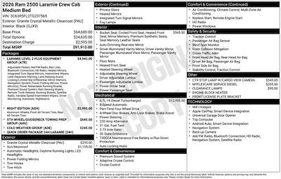 New 2026 Ram 2500 Laramie Crew Cab for sale #A6T237565T - photo 2