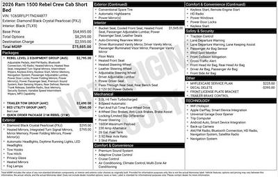 New 2026 Ram 1500 Rebel Crew Cab for sale #O6T244877 - photo 2