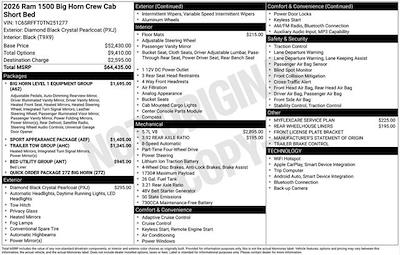 New 2026 Ram 1500 Lone Star Crew Cab for sale #O6T251277 - photo 2