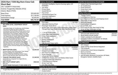 New 2026 Ram 1500 Lone Star Crew Cab for sale #O6T261042 - photo 1