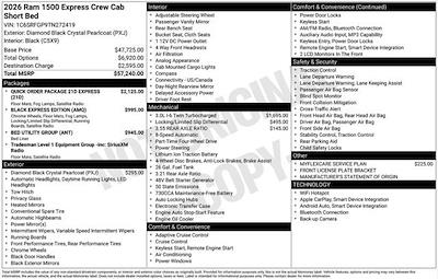 New 2026 Ram 1500 Tradesman Crew Cab for sale #O6T272419 - photo 2