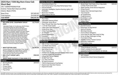 New 2025 Ram 1500 Big Horn Crew Cab Pickup for sale #Y5T647638X - photo 2