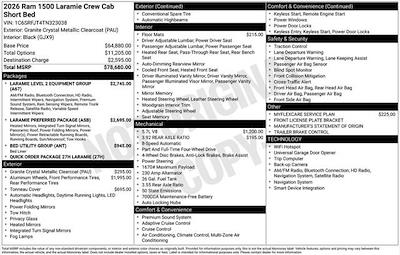 New 2026 Ram 1500 Laramie Crew Cab for sale #Y6T323038 - photo 2