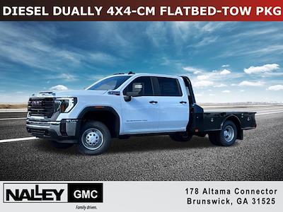 New 2025 GMC Sierra 3500 Pro Crew Cab 4WD 9' 4" CM Truck Beds Steel Flatbed Truck for sale #G12610 - photo 1